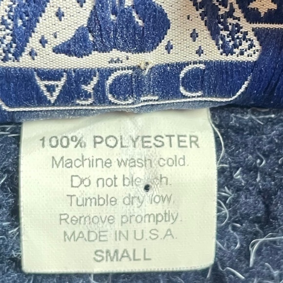 Arctic Image Yellowstone National Park Blue Zip Front Jacket‎ Sz S - Picture 8 of 8